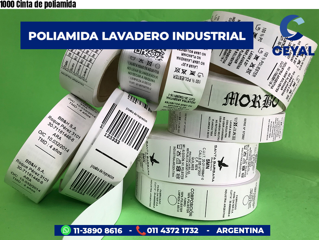 1000 Cinta de poliamida