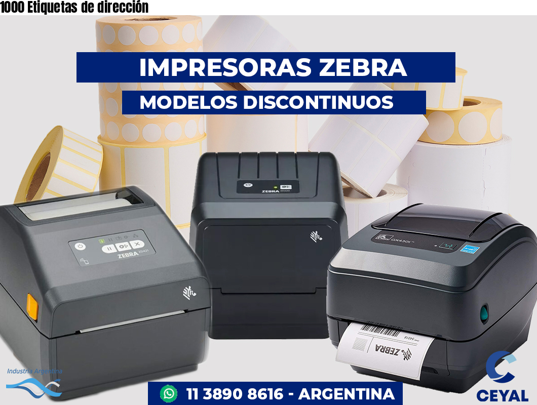 1000 Etiquetas de dirección