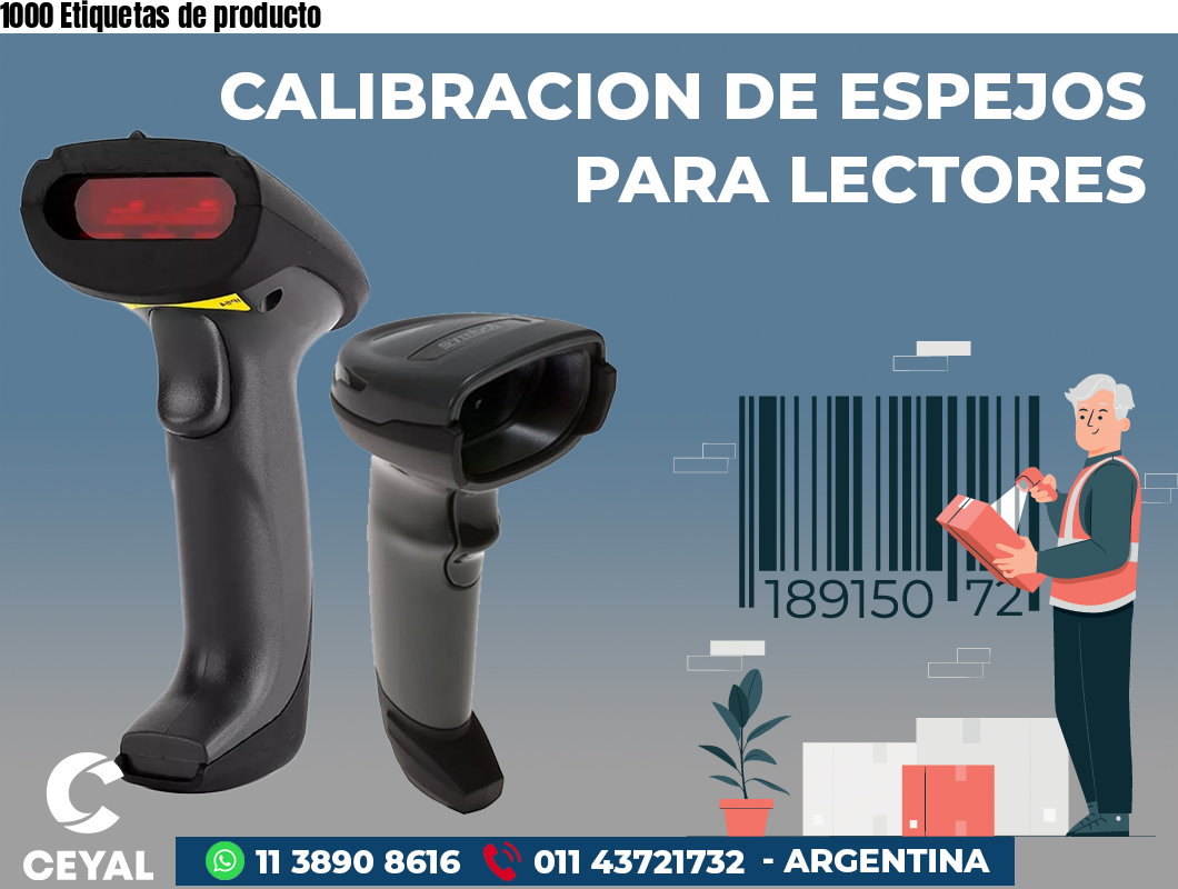 1000 Etiquetas de producto