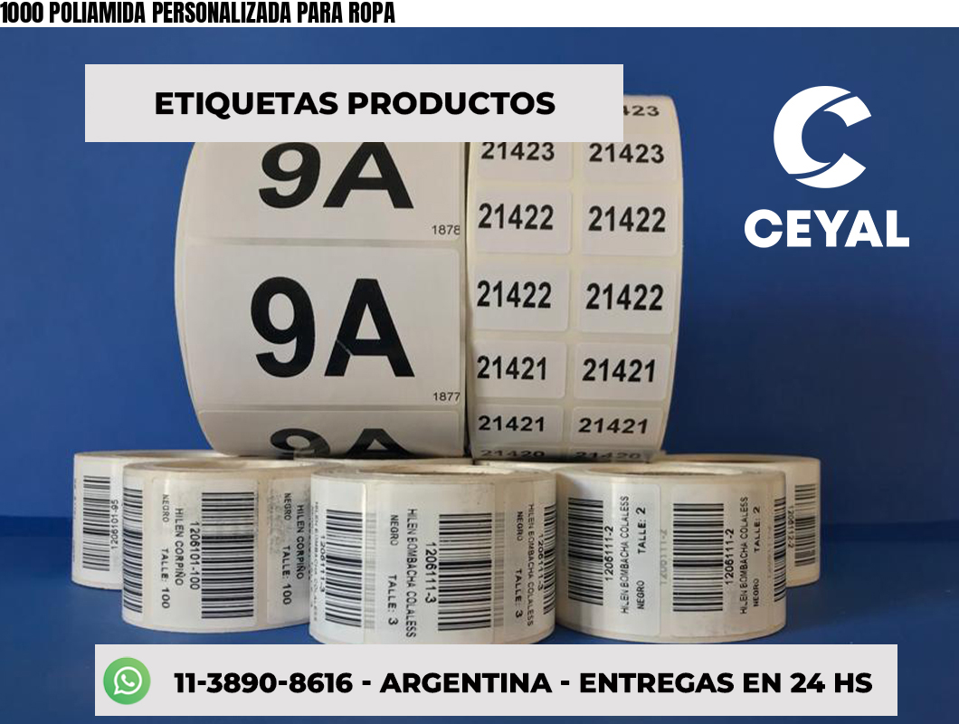 1000 POLIAMIDA PERSONALIZADA PARA ROPA
