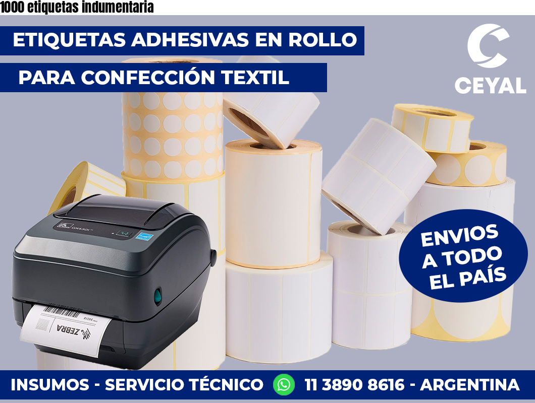 1000 etiquetas indumentaria