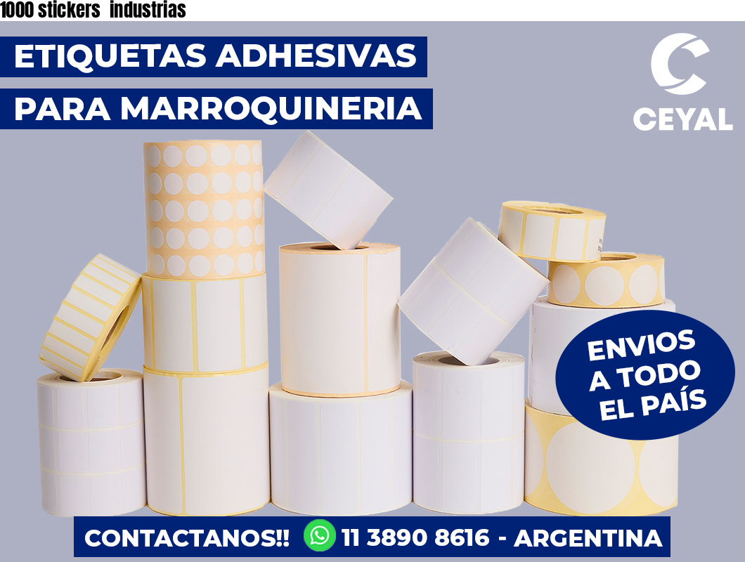 1000 stickers  industrias