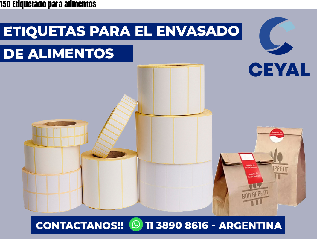 150 Etiquetado para alimentos