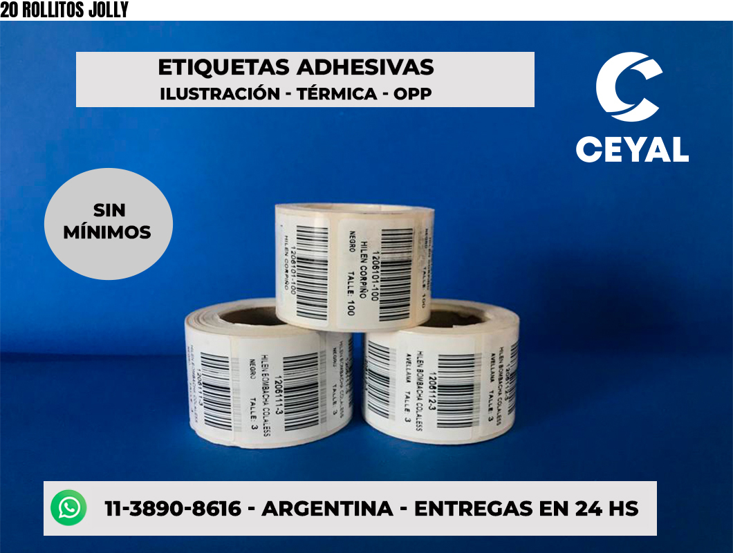 20 ROLLITOS JOLLY