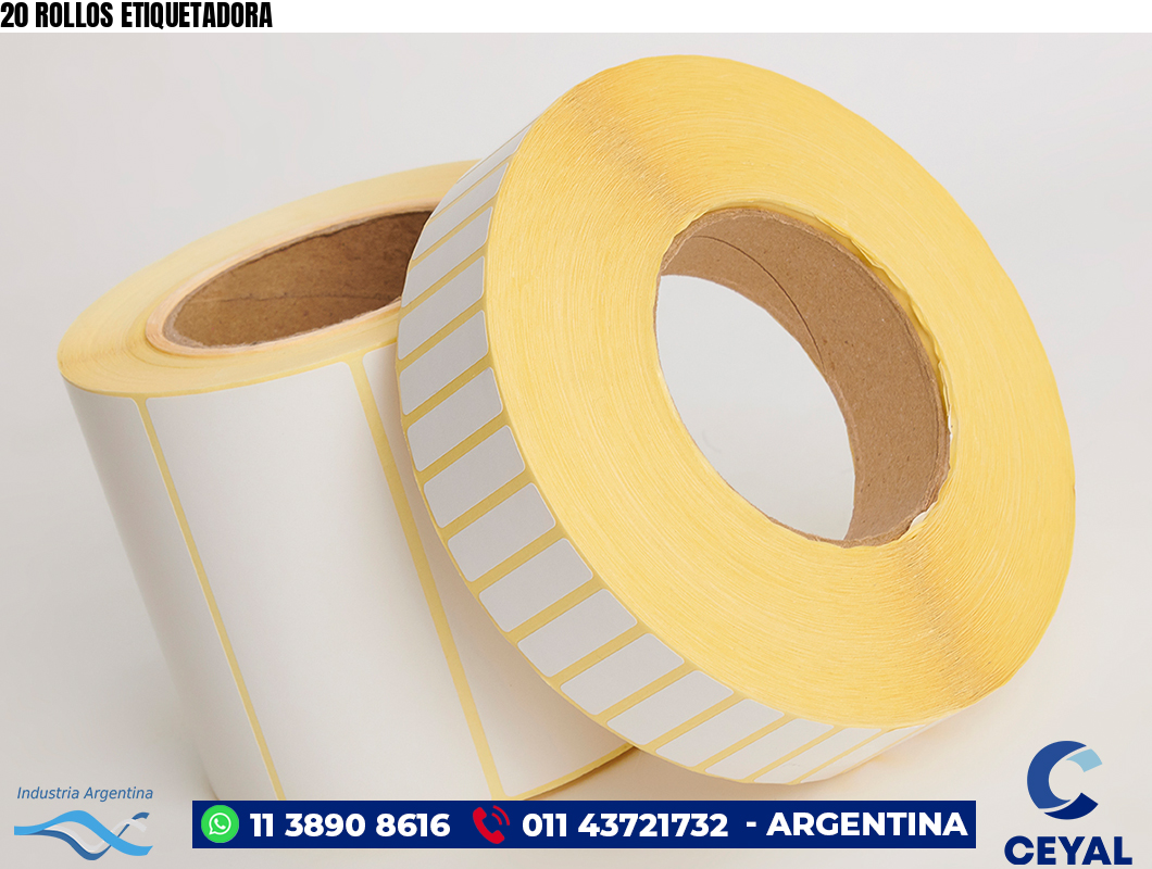 20 ROLLOS ETIQUETADORA