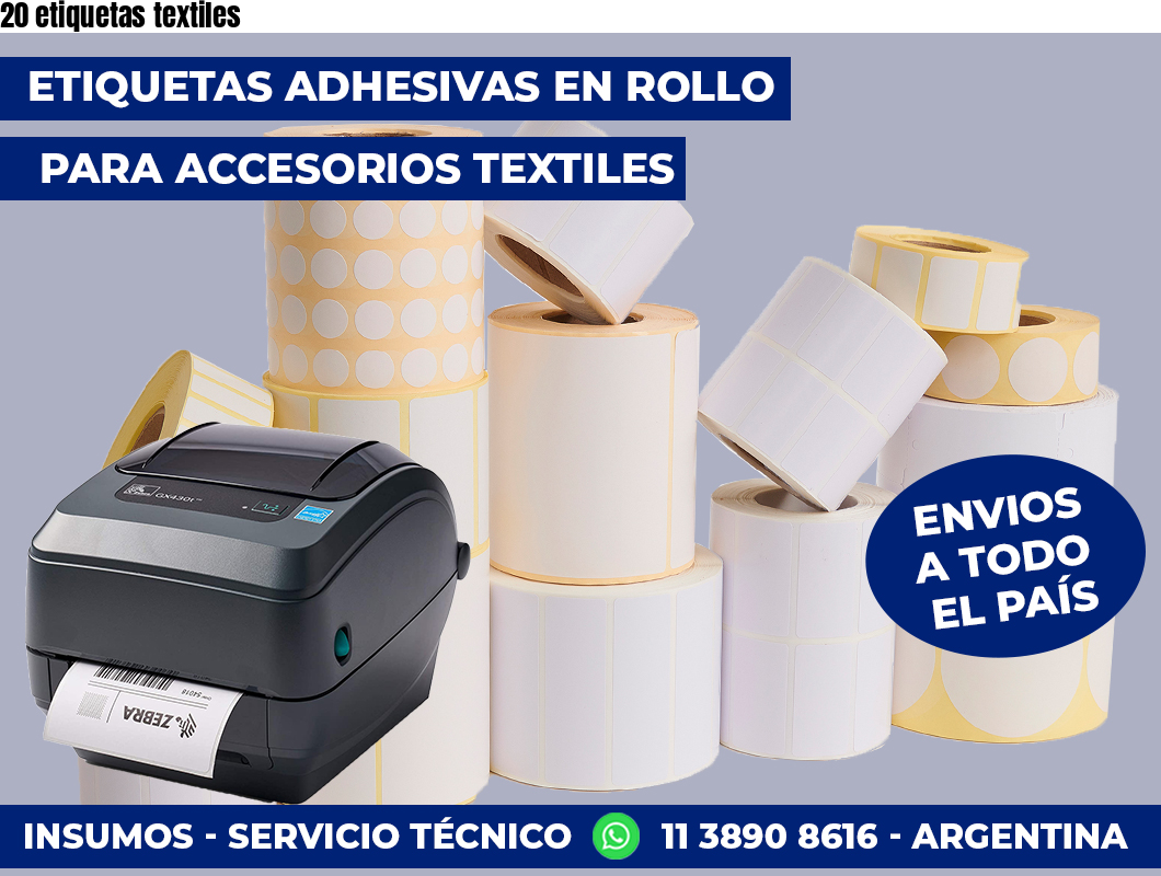 20 etiquetas textiles