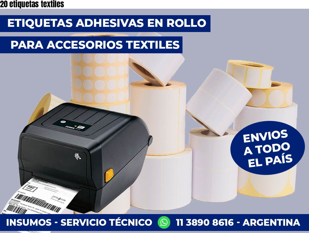 20 etiquetas textiles
