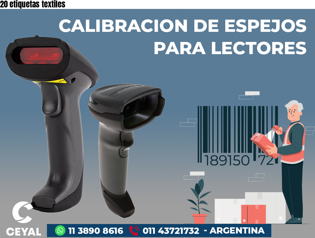 20 etiquetas textiles