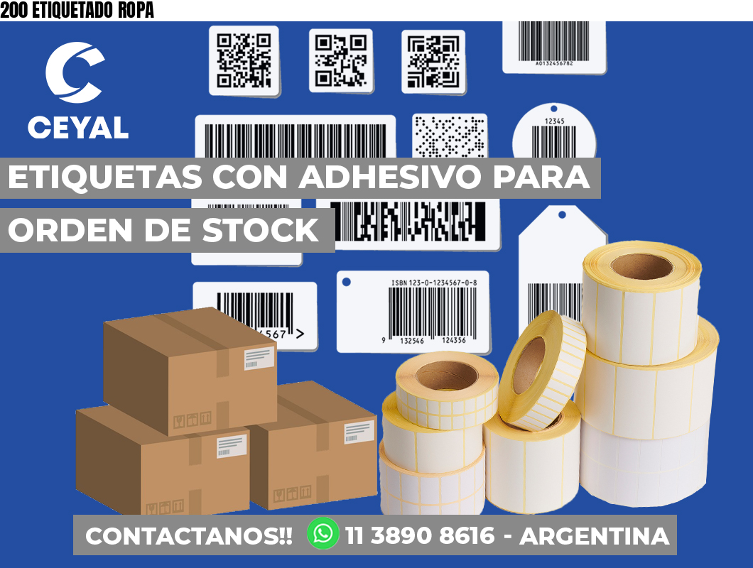 200 ETIQUETADO ROPA
