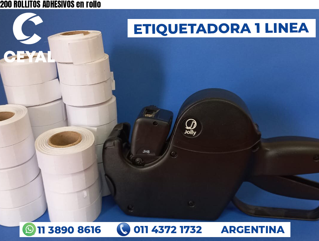 200 ROLLITOS ADHESIVOS en rollo