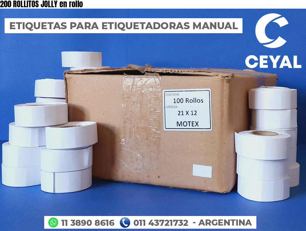 200 ROLLITOS JOLLY en rollo