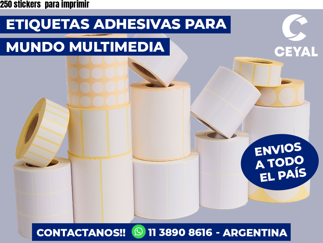 250 stickers para imprimir
