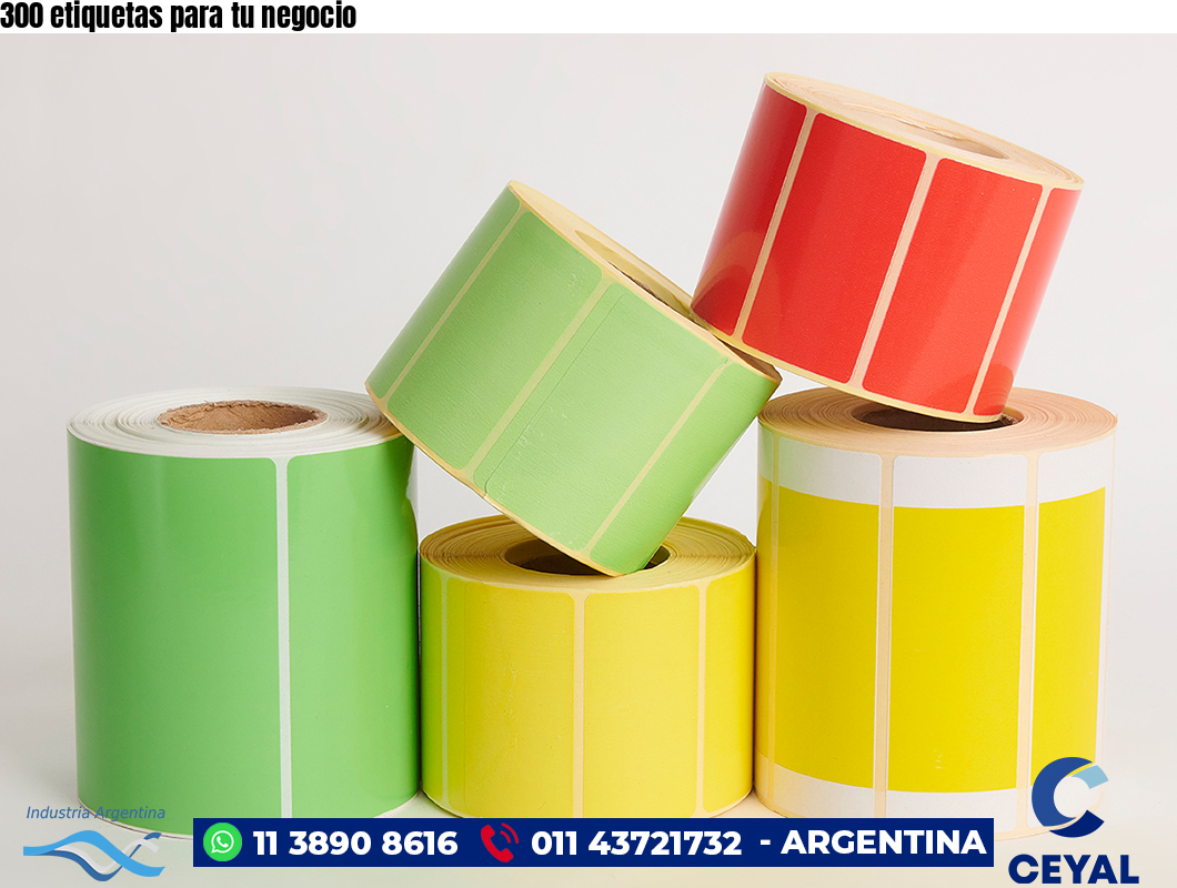 300 etiquetas para tu negocio