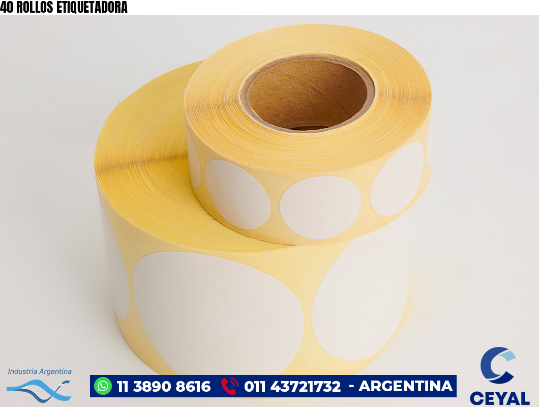40 ROLLOS ETIQUETADORA