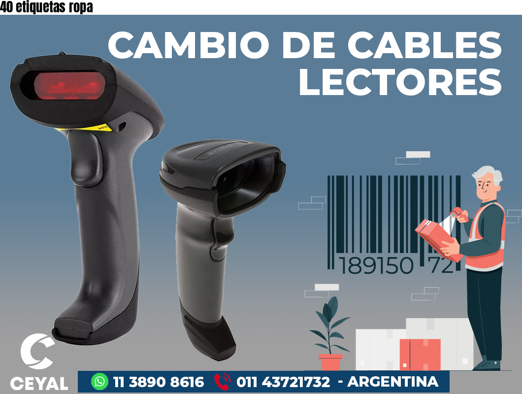 40 etiquetas ropa