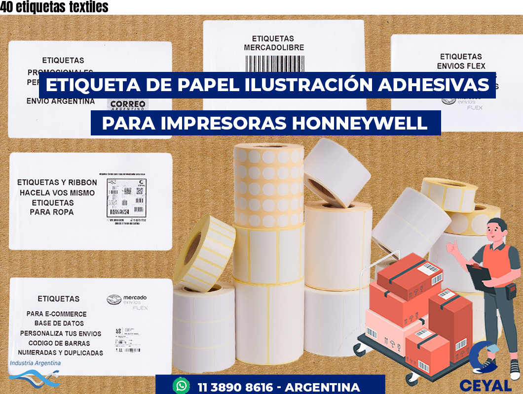40 etiquetas textiles