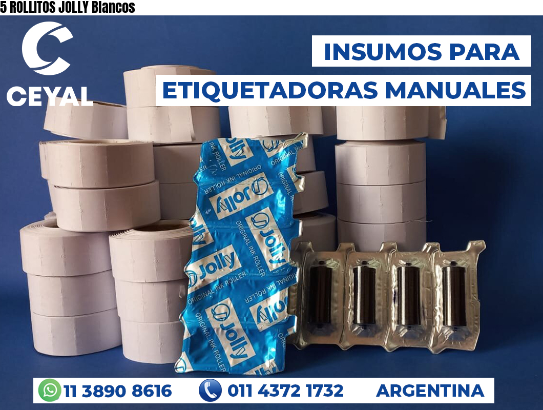 5 ROLLITOS JOLLY Blancos