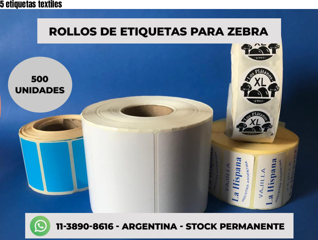 5 etiquetas textiles