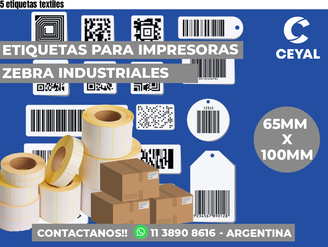 5 etiquetas textiles