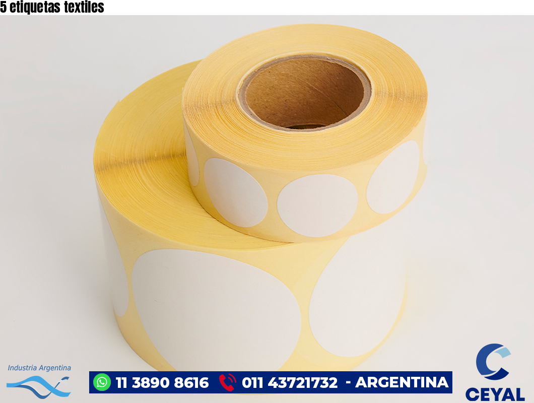 5 etiquetas textiles