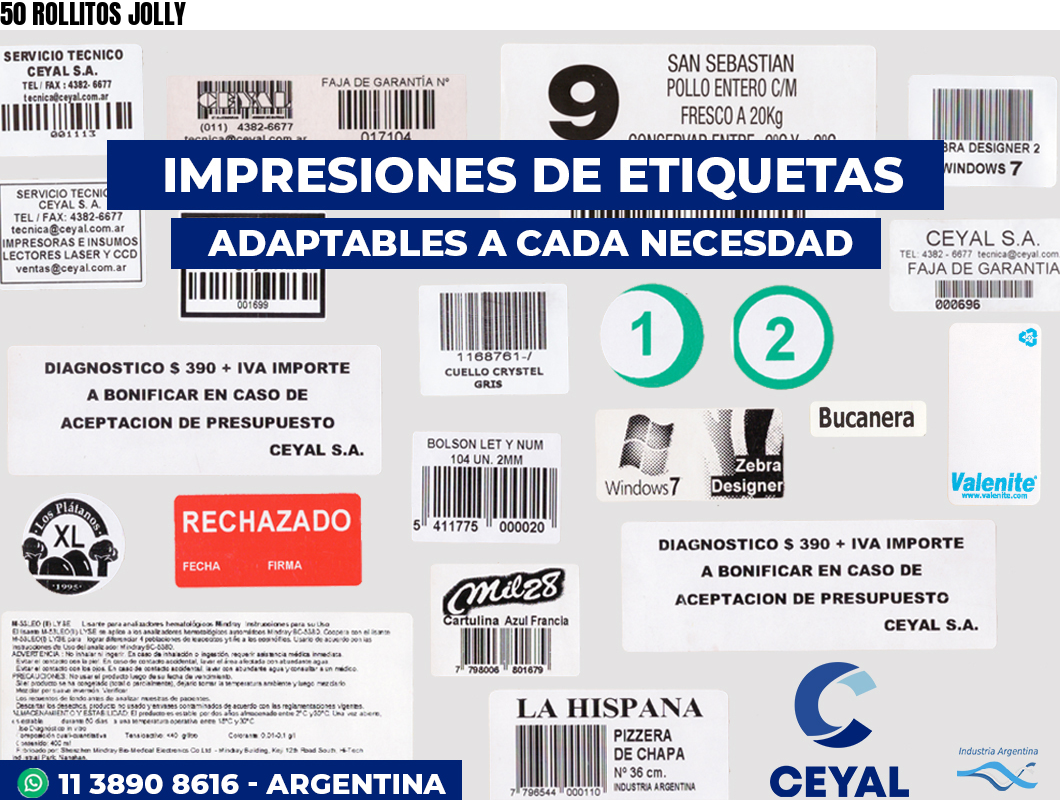 50 ROLLITOS JOLLY