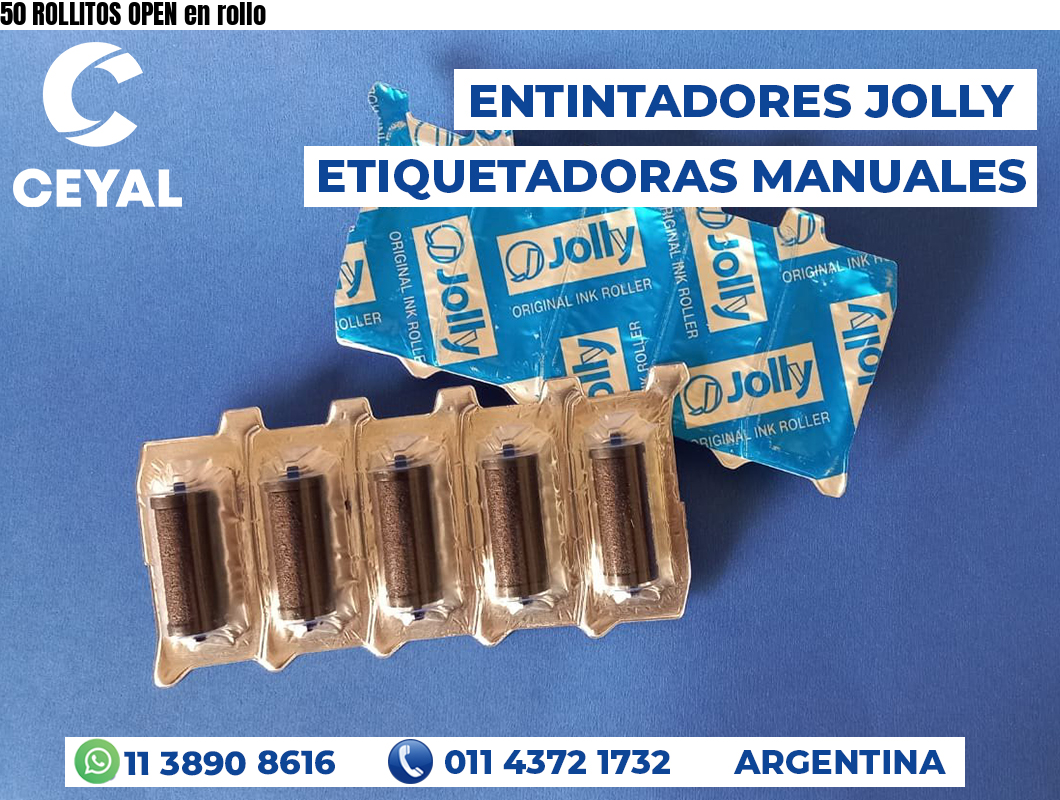 50 ROLLITOS OPEN en rollo