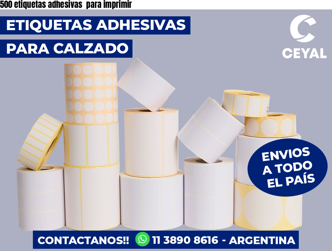 500 etiquetas adhesivas para imprimir