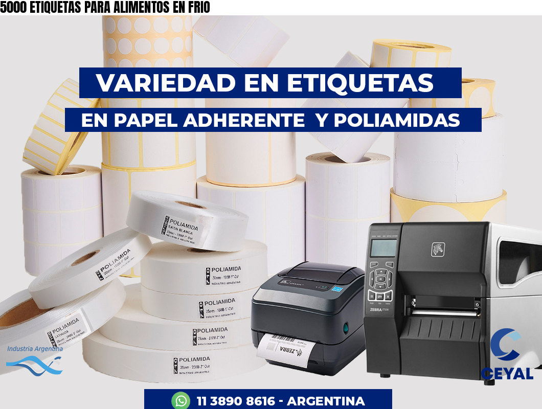 5000 ETIQUETAS PARA ALIMENTOS EN FRIO