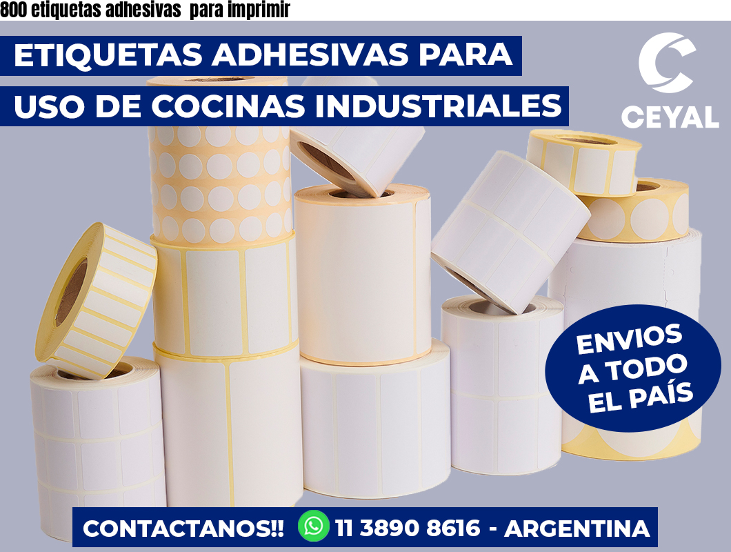 800 etiquetas adhesivas  para imprimir