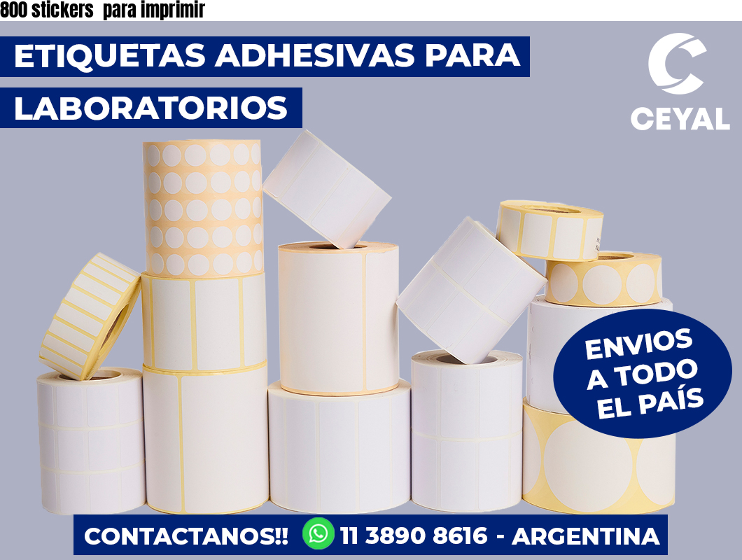 800 stickers  para imprimir
