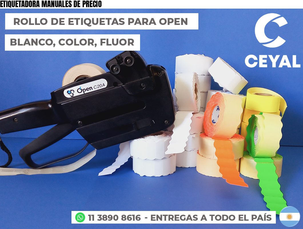 ETIQUETADORA MANUALES DE PRECIO