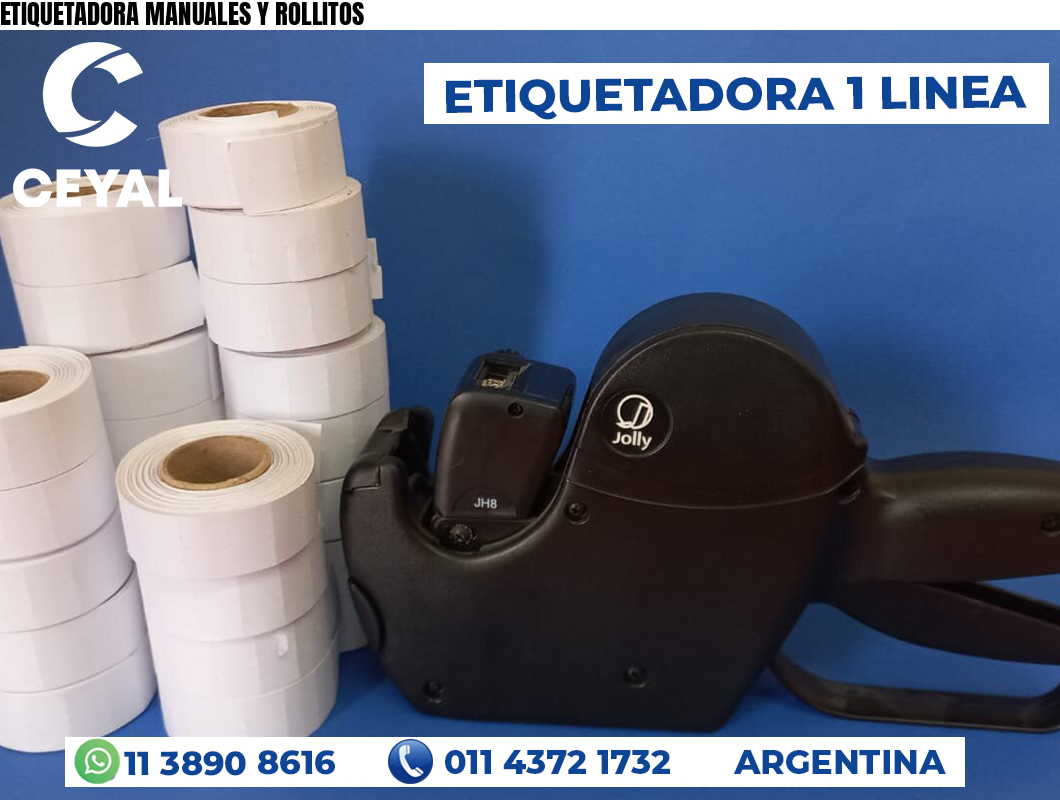 ETIQUETADORA MANUALES Y ROLLITOS