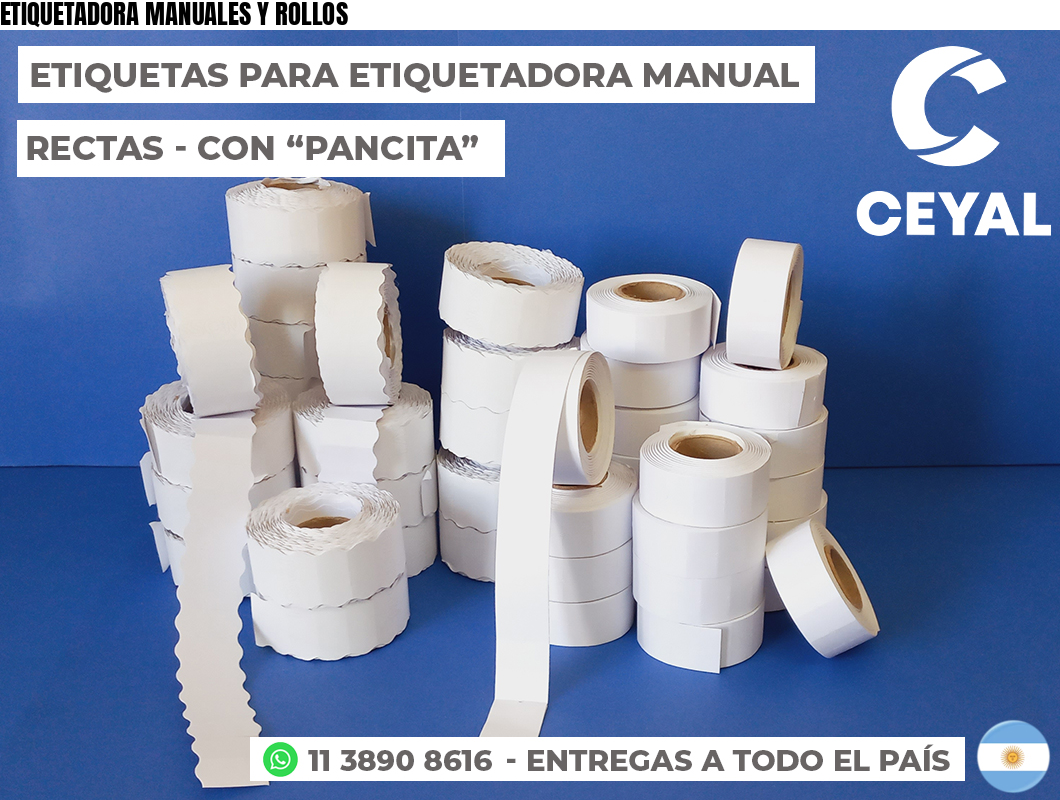 ETIQUETADORA MANUALES Y ROLLOS