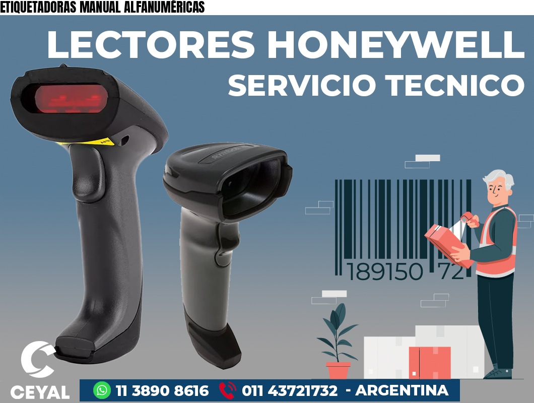 ETIQUETADORAS MANUAL ALFANUMÉRICAS