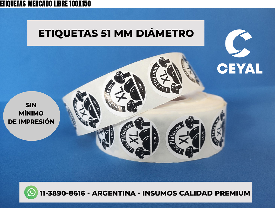 ETIQUETAS MERCADO LIBRE 100X150