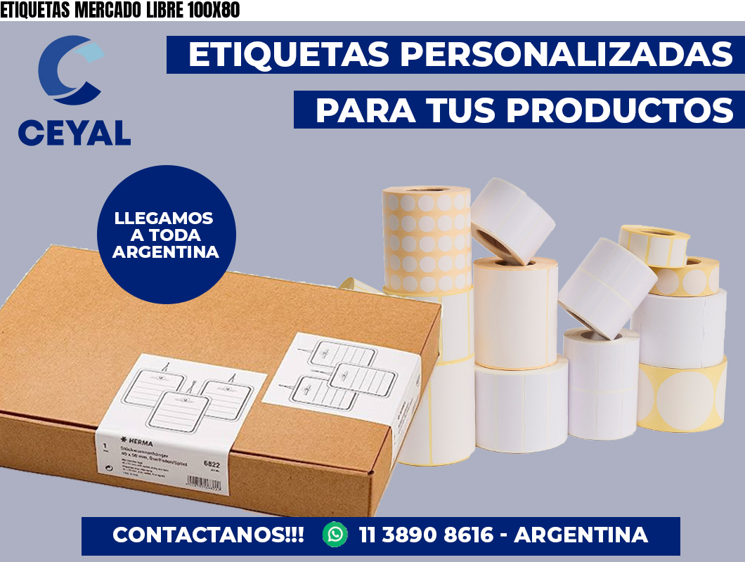 ETIQUETAS MERCADO LIBRE 100X80