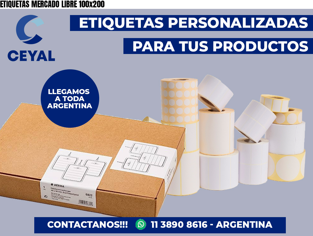 ETIQUETAS MERCADO LIBRE 100×200