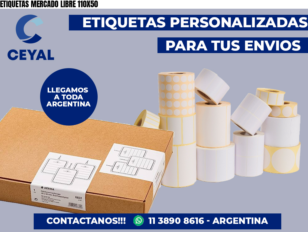 ETIQUETAS MERCADO LIBRE 110X50