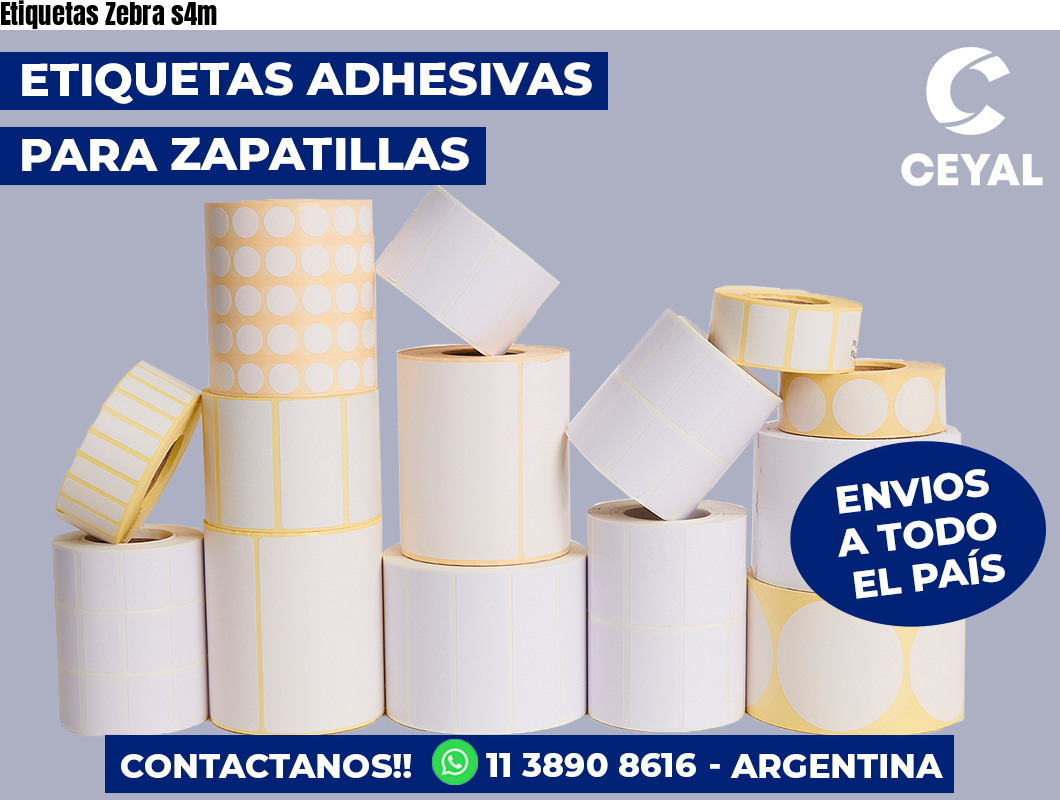 Etiquetas Zebra s4m