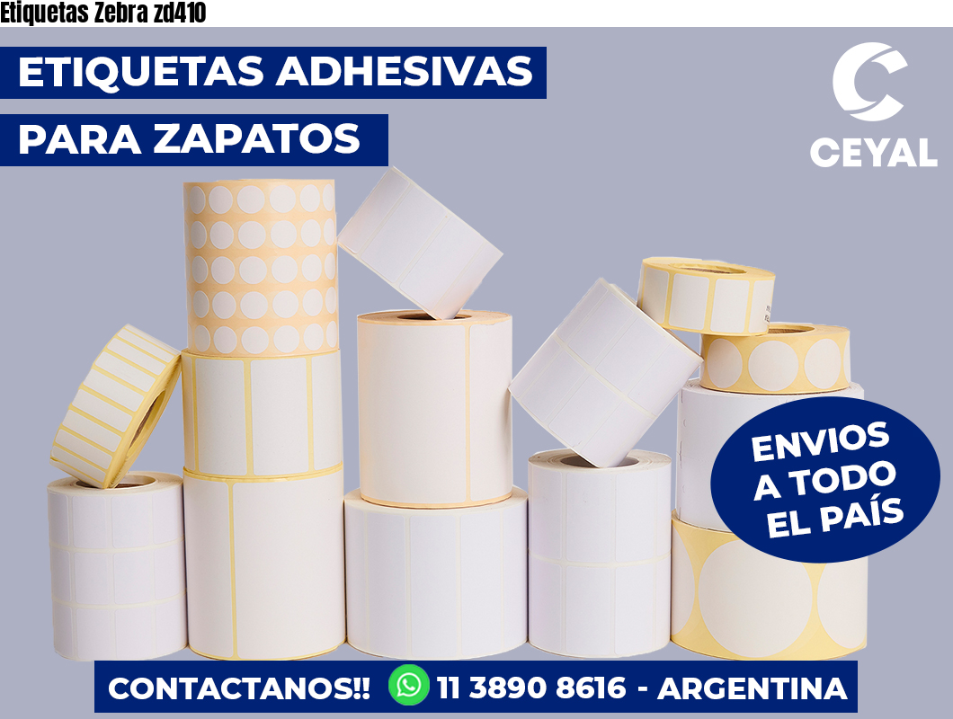 Etiquetas Zebra zd410