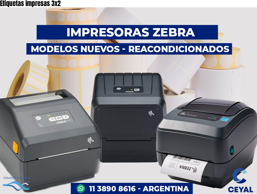 Etiquetas impresas 3x2