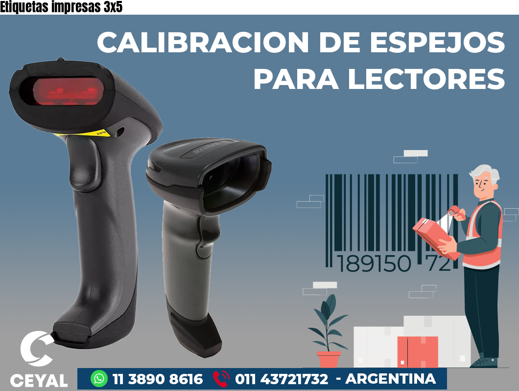 Etiquetas impresas 3x5