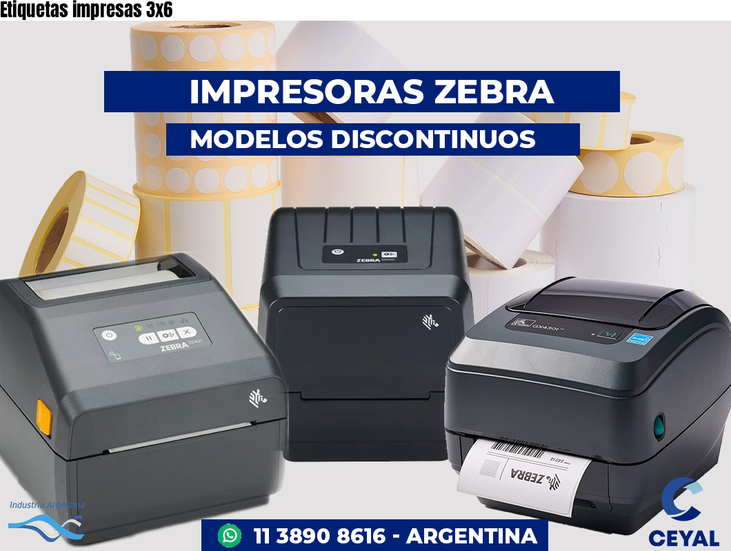 Etiquetas impresas 3x6 