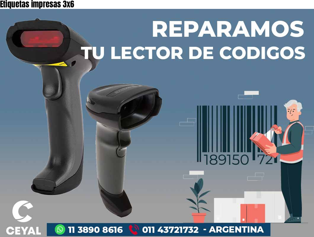Etiquetas impresas 3x6