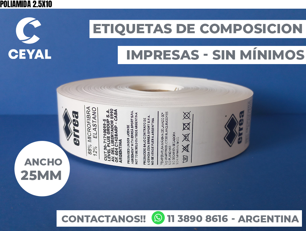 POLIAMIDA 2.5X10
