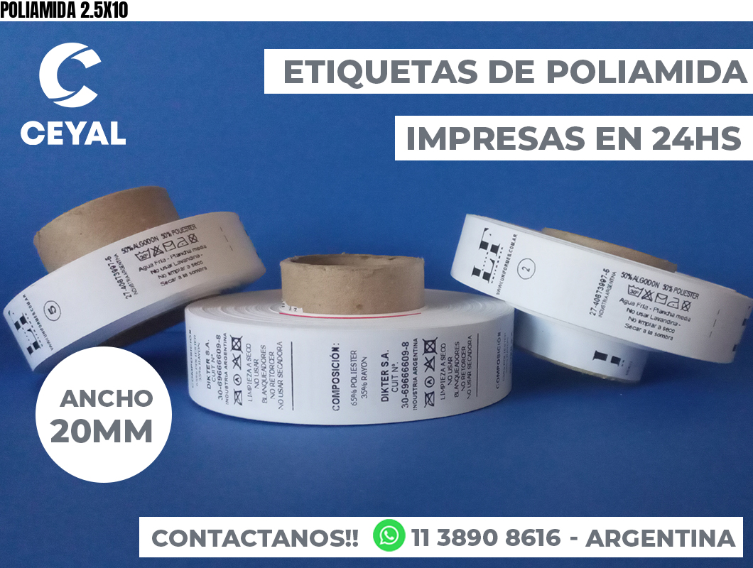 POLIAMIDA 2.5X10