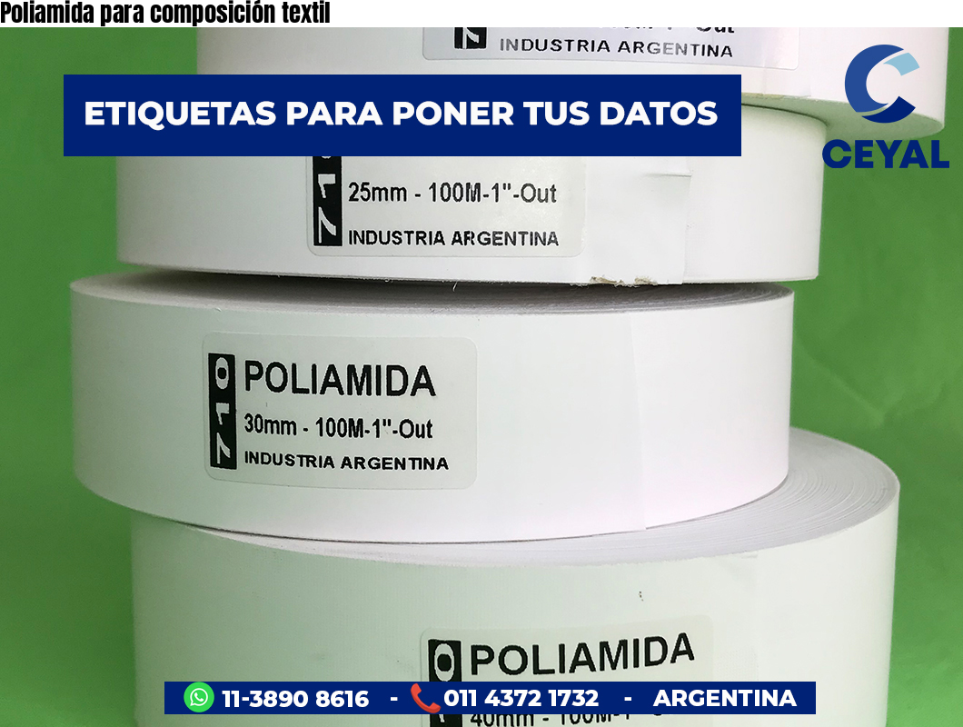 Poliamida para composición textil