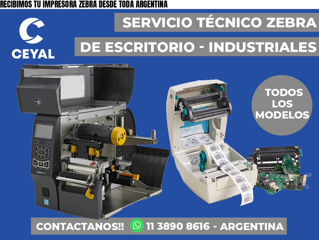 RECIBIMOS TU IMPRESORA ZEBRA DESDE TODA ARGENTINA
