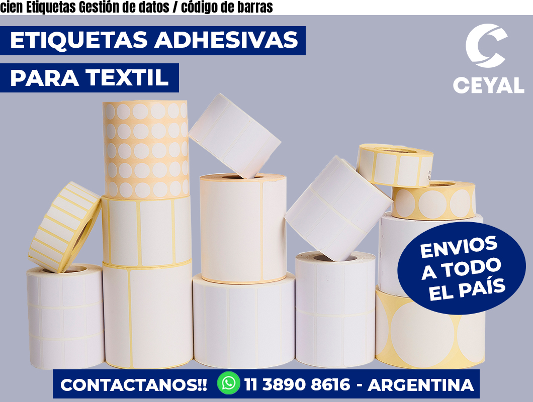 cien Etiquetas Gestión de datos / código de barras
