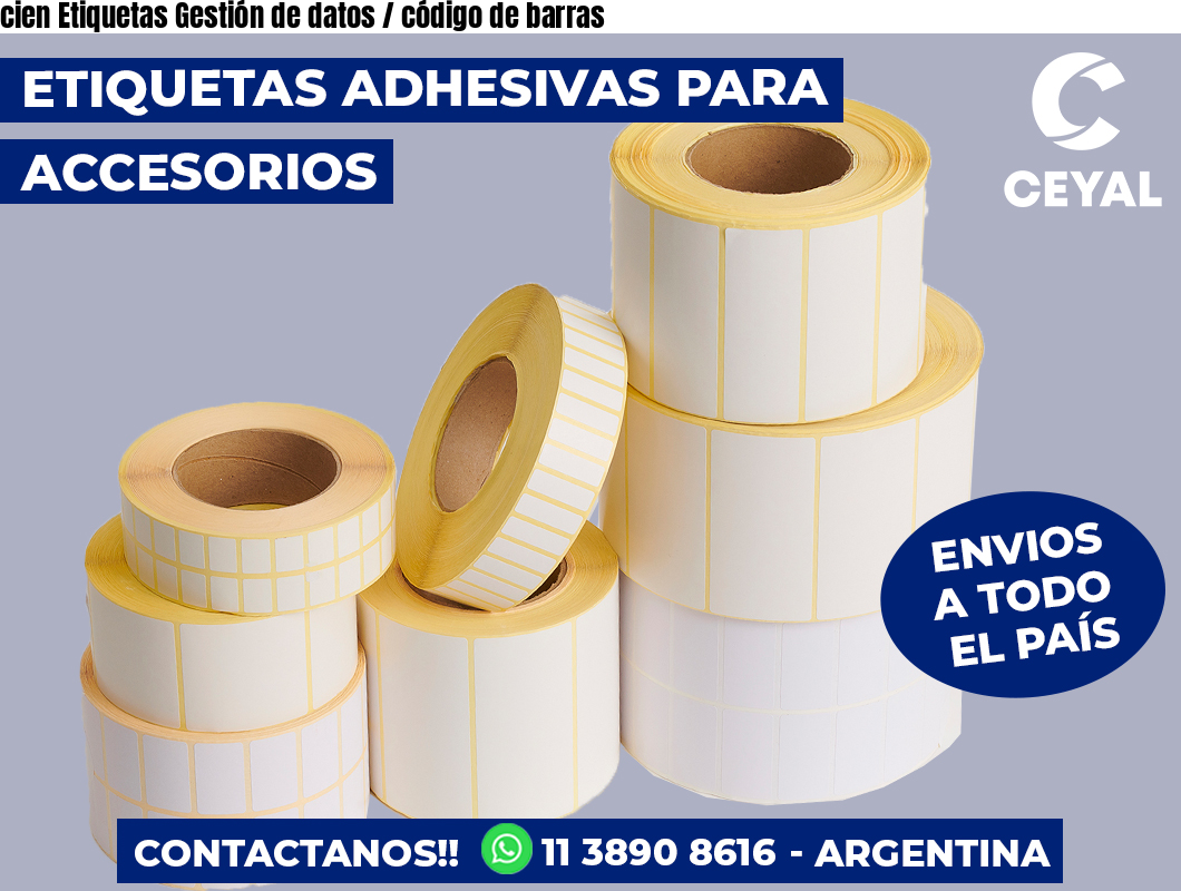 cien Etiquetas Gestión de datos / código de barras